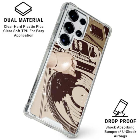 DJ Spinning Galaxy S25 Ultra Clear Case