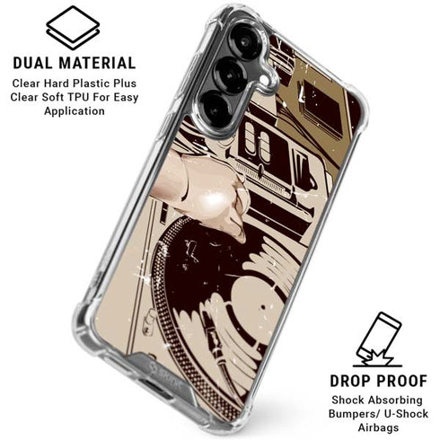 DJ Spinning Galaxy S26 Plus Clear Case