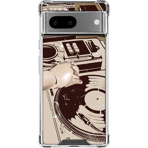 DJ Spinning Google Pixel 8a Clear Case