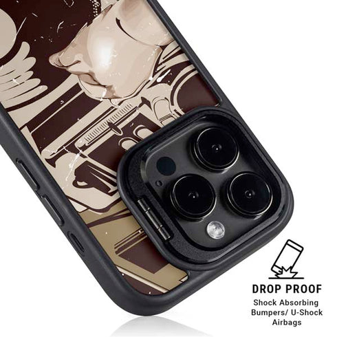 DJ Spinning iPhone 14 Pro Max Kickstand Case