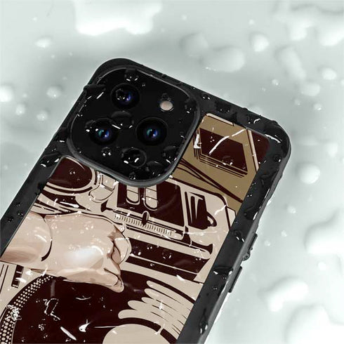 DJ Spinning iPhone 15 Pro Waterproof Case