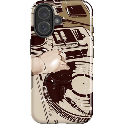 DJ Spinning iPhone 16 Magsafe Impact Case