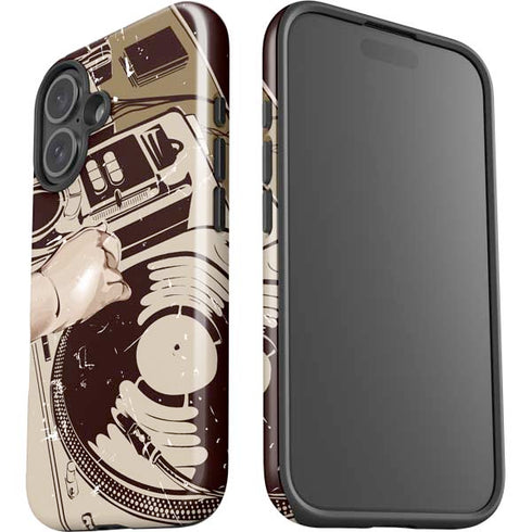 DJ Spinning iPhone 16 Plus Impact Case