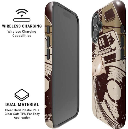 DJ Spinning iPhone 16 Plus Magsafe Impact Case