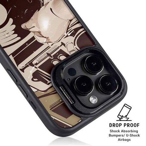 DJ Spinning iPhone 16 Pro Kickstand Case