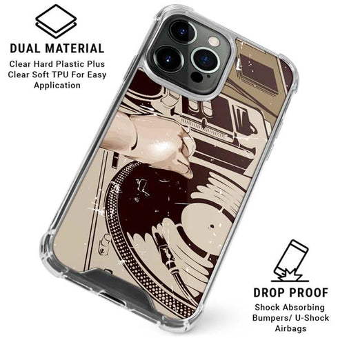 DJ Spinning iPhone 16 Pro Max Clear Case