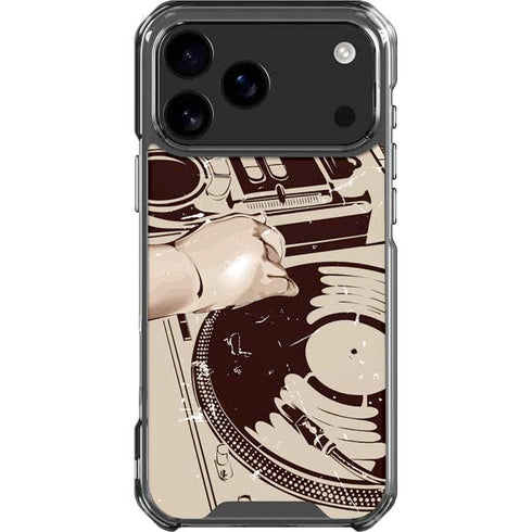 DJ Spinning iPhone 18 Pro Max Clear Case