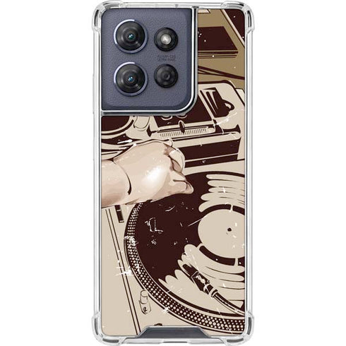 DJ Spinning Moto G 5G (2025) Clear Case