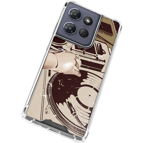 DJ Spinning Moto G 5G (2025) Clear Case