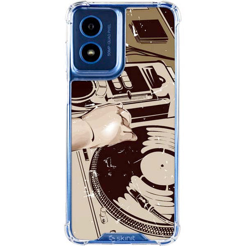 DJ Spinning Moto G Play 4G (2024) Clear Case