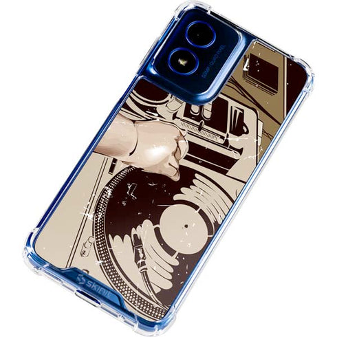 DJ Spinning Moto G Play 4G (2024) Clear Case