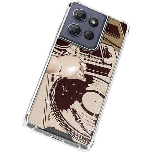 DJ Spinning Moto G Stylus 5G (2025) Clear Case