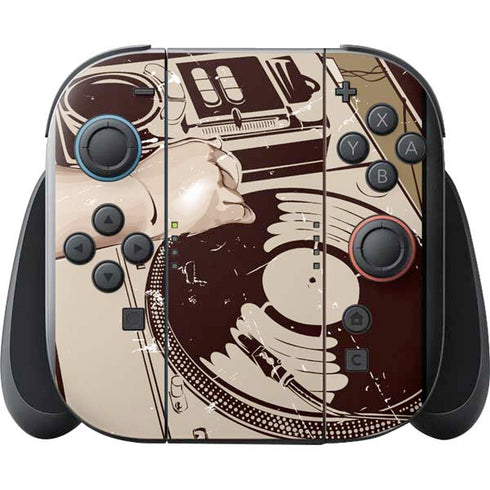 DJ Spinning Nintendo Switch 2 (2025) with Joy-Con Skin