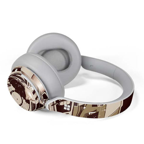 DJ Spinning Surface Headphones Skin