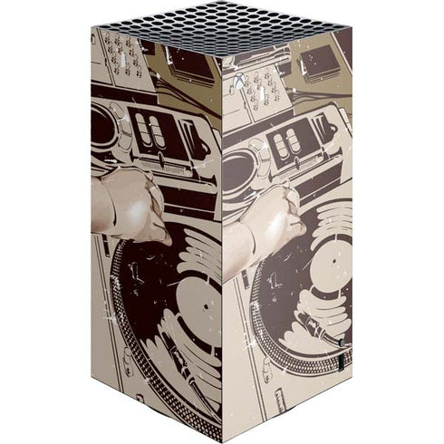 DJ Spinning XBox Series X Digital Edition Console Skin