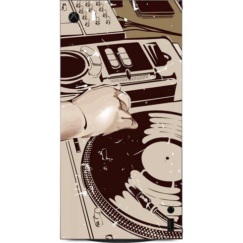 DJ Spinning XBox Series X Digital Edition Console Skin