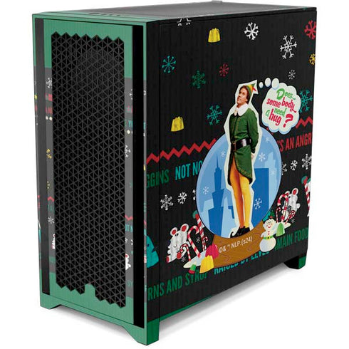 Elf Does Someone Need a Hug Corsair 4000D Tempered Glass Mid-Tower ATX Case Skin