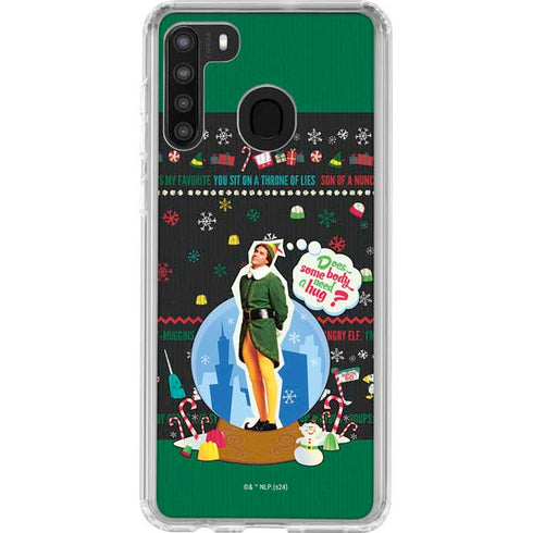 Elf Does Someone Need a Hug Galaxy A21 Clear Case