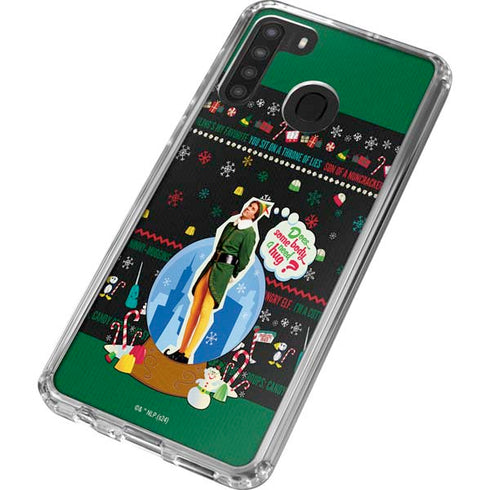 Elf Does Someone Need a Hug Galaxy A21 Clear Case
