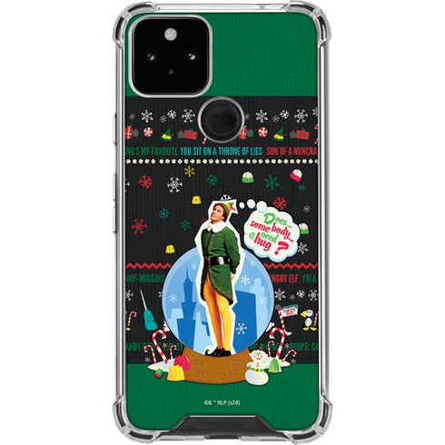 Elf Does Someone Need a Hug Google Pixel 5 Clear Case