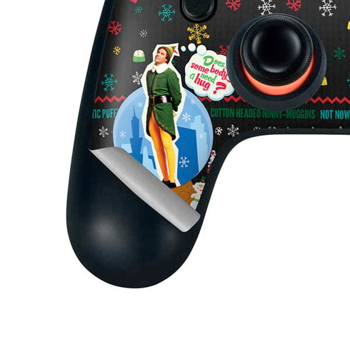 Elf Does Someone Need a Hug Google Stadia Controller Skin