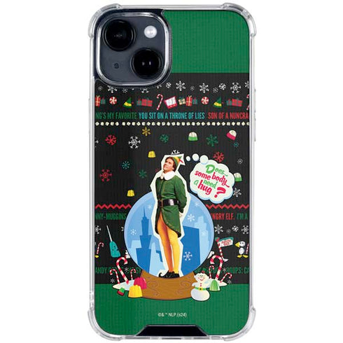 Elf Does Someone Need a Hug iPhone 14 Plus Clear Case