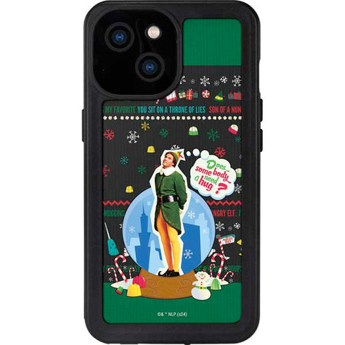 Elf Does Someone Need a Hug iPhone 15 Waterproof Case