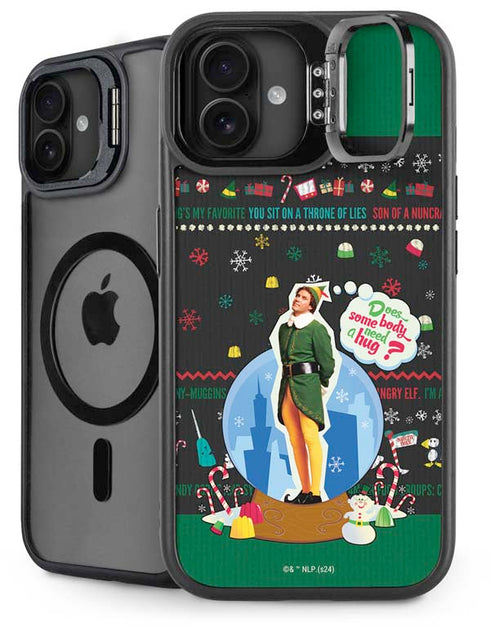 Elf Does Someone Need a Hug iPhone 16 Plus Kickstand Case