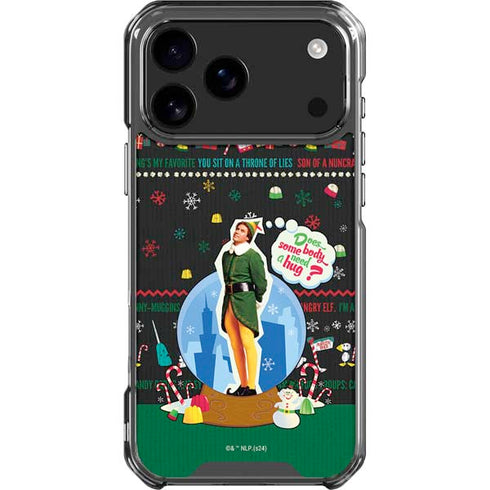 Elf Does Someone Need a Hug iPhone 18 Pro Max Clear Case