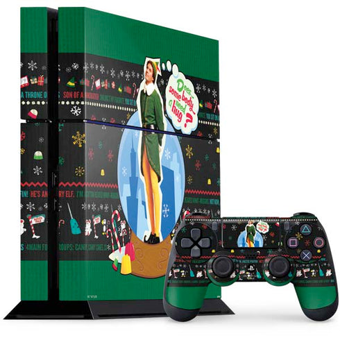Elf Does Someone Need a Hug PS4 Console and Controller Bundle Skin