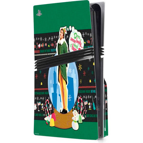 Elf Does Someone Need a Hug PS5 Pro Disk Console Skin