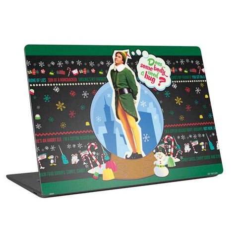 Elf Does Someone Need a Hug Universal Laptop 11in (8.8 x 6.2in) Skin