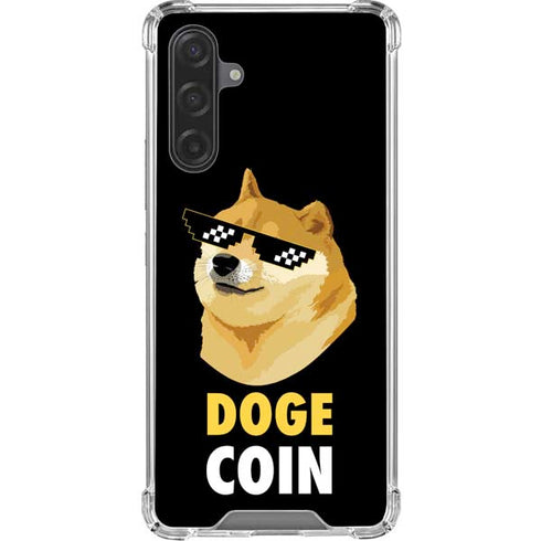 Doge Coin Crypto Galaxy A17 Clear Case