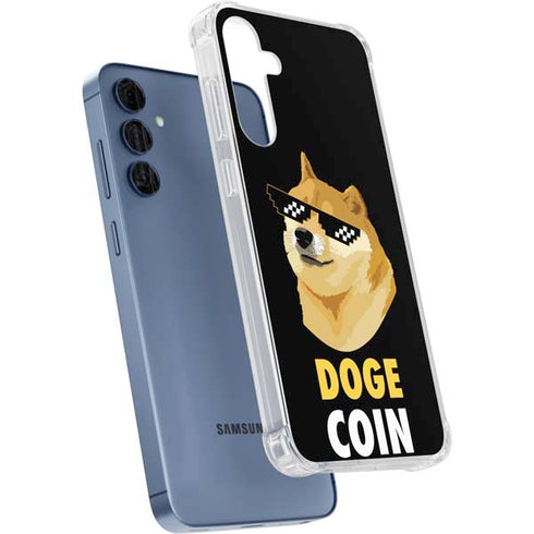 Doge Coin Crypto Galaxy A55 5G Clear Case