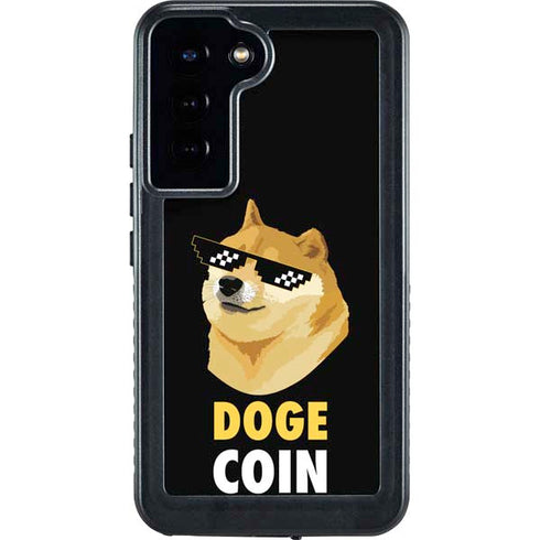 Doge Coin Crypto Galaxy S24 Plus Waterproof Case