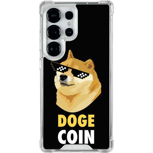 Doge Coin Crypto Galaxy S25 Ultra Clear Case