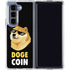 Doge Coin Crypto Galaxy Z Fold5 5G Clear Case
