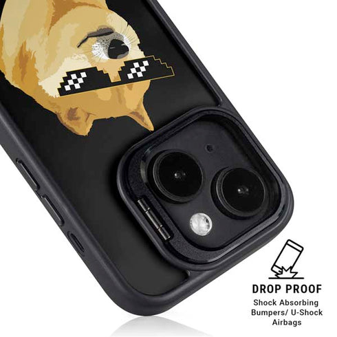 Doge Coin Crypto iPhone 14 Plus Kickstand Case