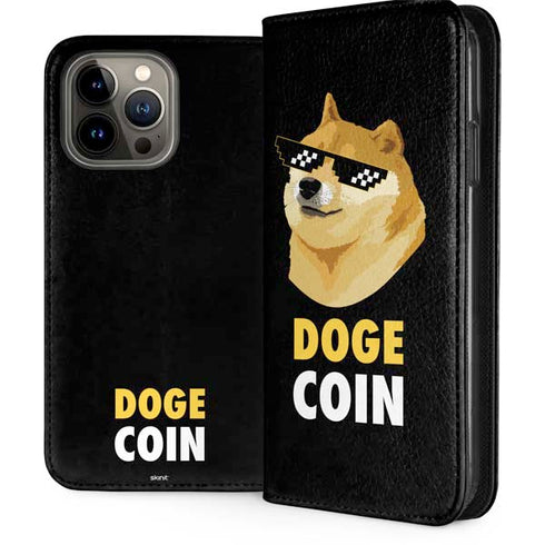 Doge Coin Crypto iPhone 15 Pro Max Folio Case