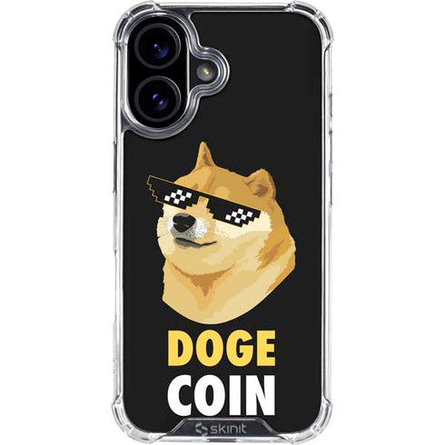 Doge Coin Crypto iPhone 16 Clear Case