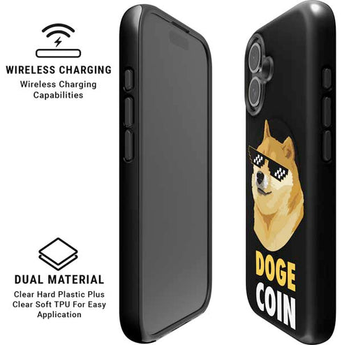 Doge Coin Crypto iPhone 16 Magsafe Impact Case
