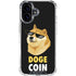 Doge Coin Crypto iPhone 16 Plus Clear Case