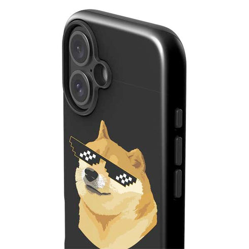 Doge Coin Crypto iPhone 16 Plus Impact Case