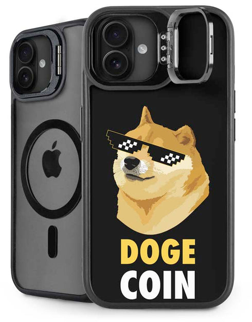 Doge Coin Crypto iPhone 16 Plus Kickstand Case