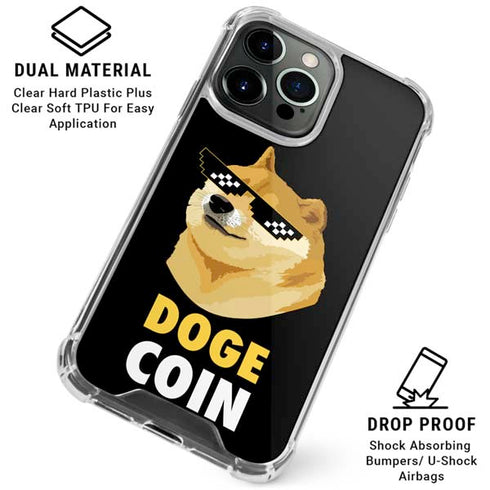 Doge Coin Crypto iPhone 16 Pro Clear Case