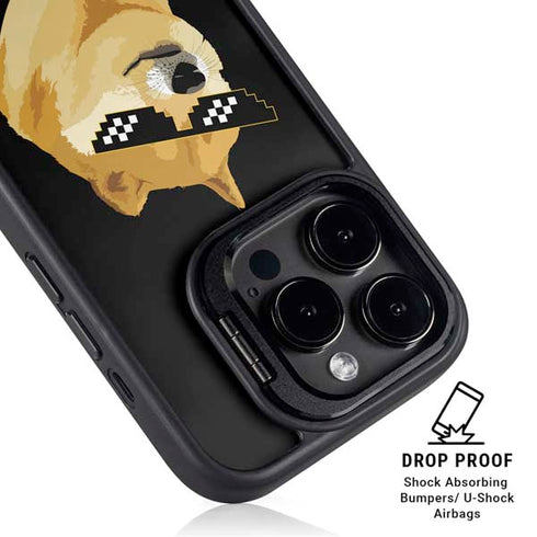 Doge Coin Crypto iPhone 16 Pro Max Kickstand Case