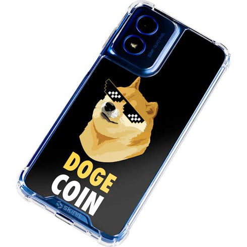 Doge Coin Crypto Moto G Play 4G (2024) Clear Case