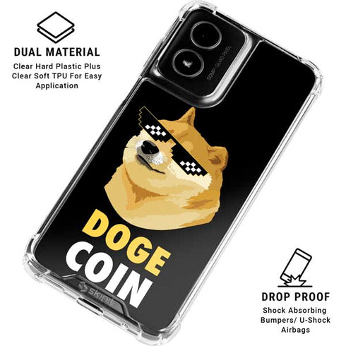 Doge Coin Crypto Moto G Power 5G (2024) Clear Case