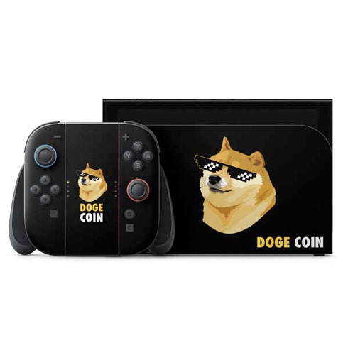 Doge Coin Crypto Nintendo Skins