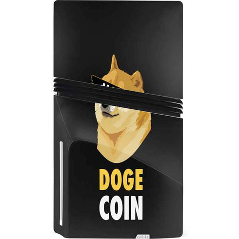 Doge Coin Crypto PS5 Pro Disk Console Skin